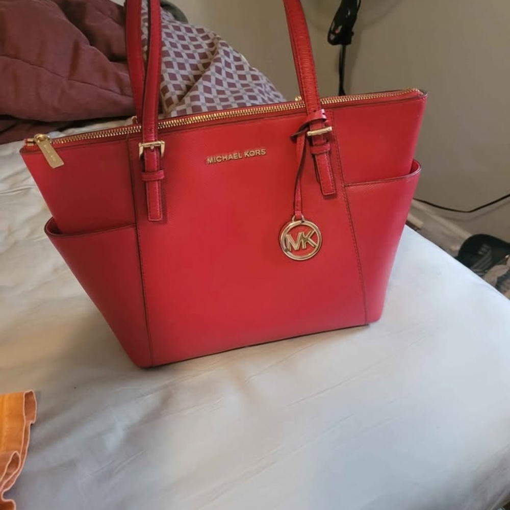 Michael Kors Vibrant Red Tote